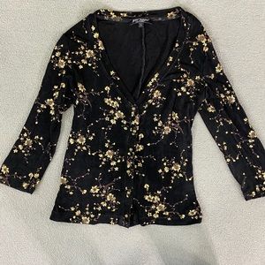 Betsey Johnson vintage formal button down top size L